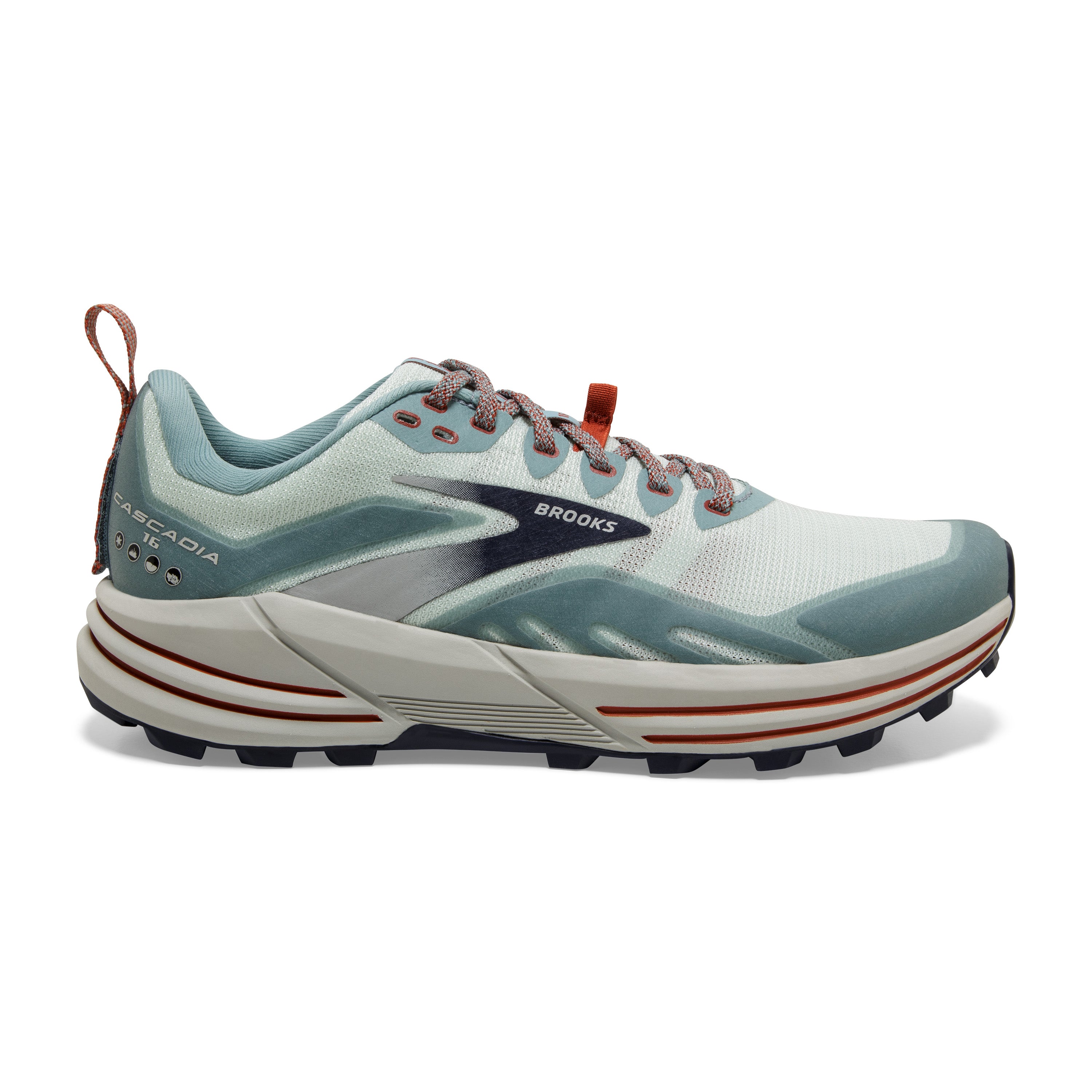 Brooks Cascadia 16 Trail Running newest Shoe Aqua Torumaline Rooibos Tea Womens US 10.5